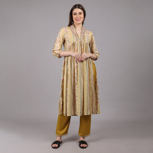 Stylish Nyra Cut 2 Pc Kurta Set