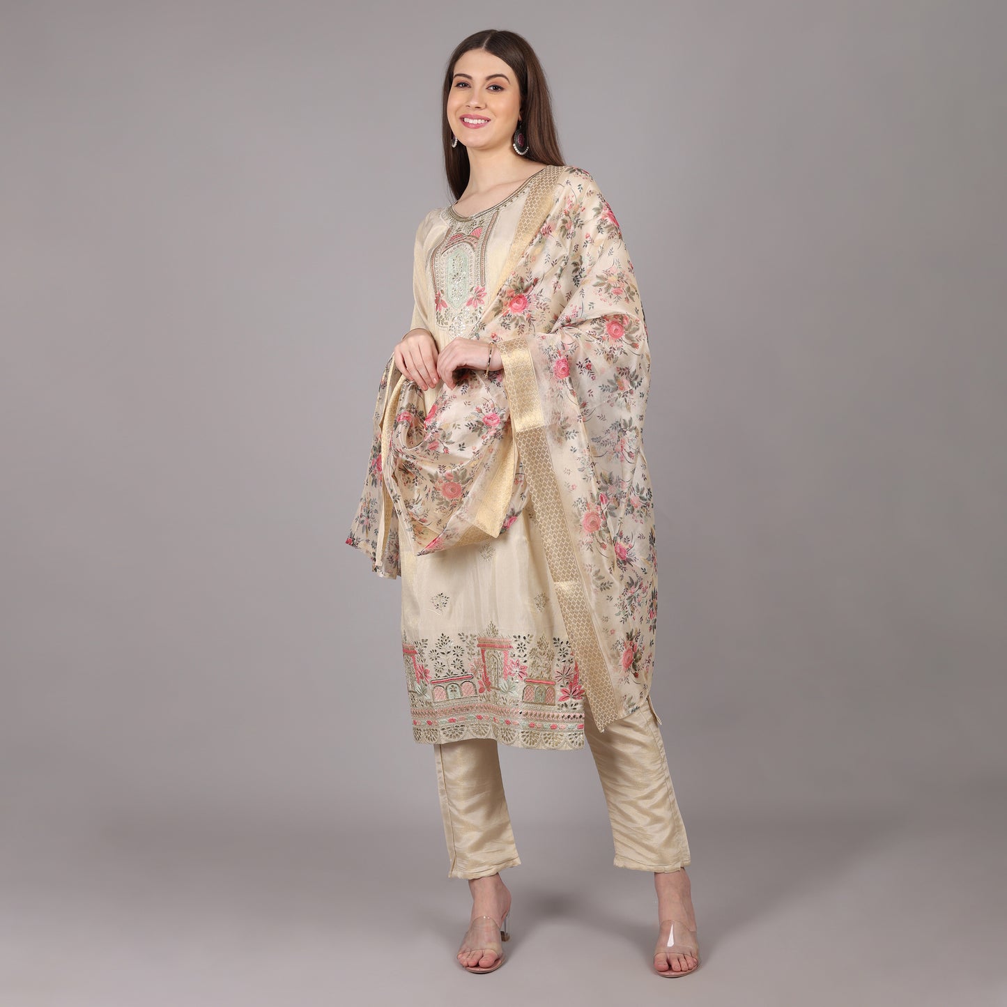 Rajwada Pure Tissue Kurta Set