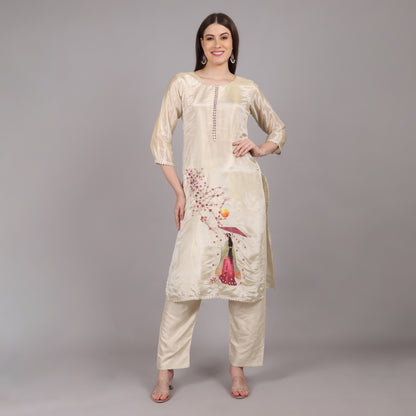 Gul-E-Gulzar Pure Tissue Kurta Set